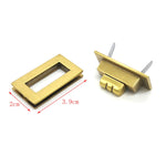 Accessori hardware per borsa da 10 pezzi Serratura in metallo dorato