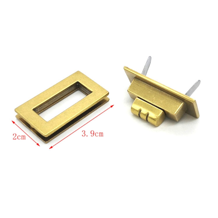 Accessori hardware per borsa da 10 pezzi Serratura in metallo dorato