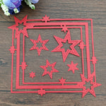 Coltello da taglio bordo pentagramma Die Scrapbook materiale fai da te, Pentagram Border Shape