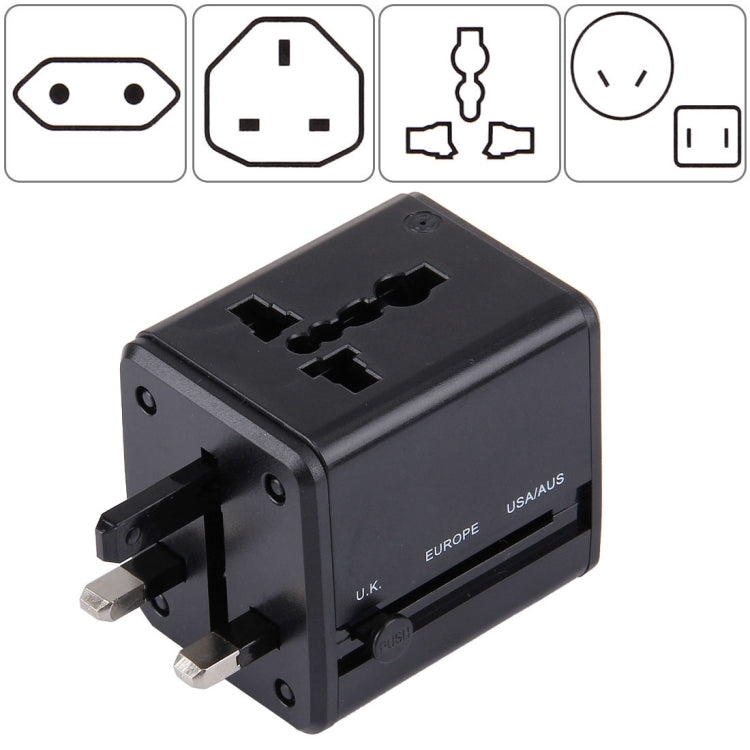 Universal Worldwide Travel Plug Adapter with Built-in Dual USB Charger for US, UK, Australia, EU