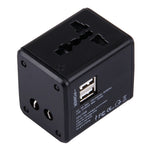 Adattatore universale da viaggio con doppia porta USB