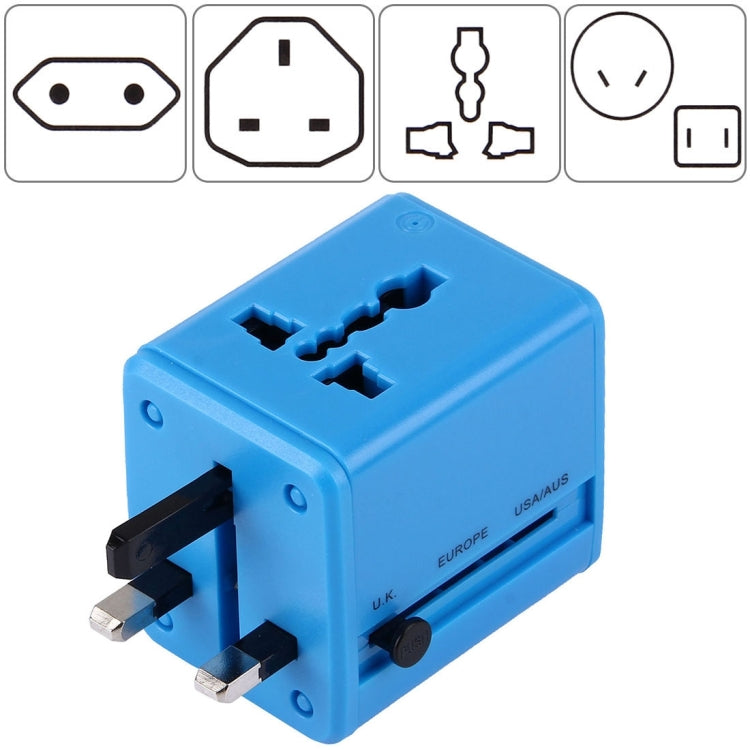 Universal Worldwide Travel Plug Adapter with Built-in Dual USB Charger for US, UK, Australia, EU