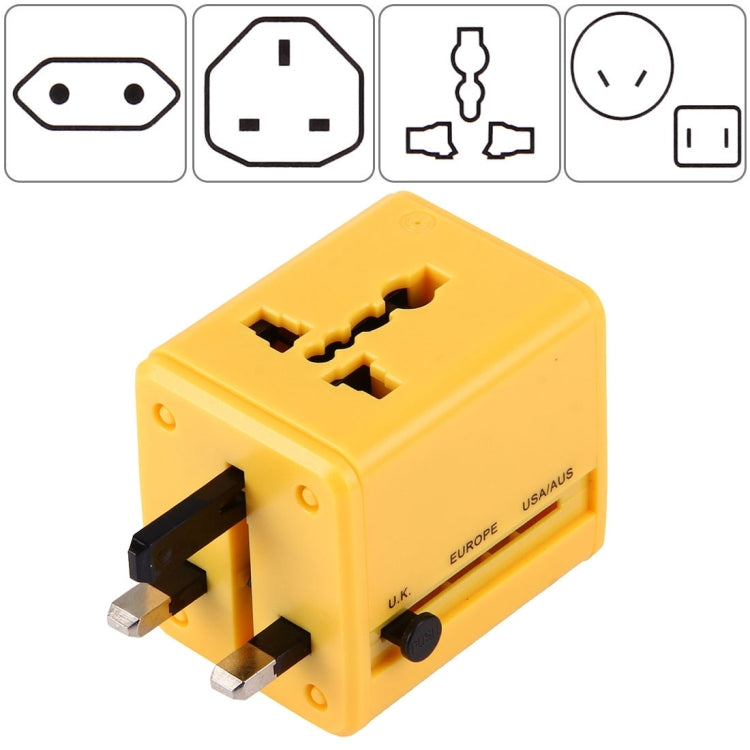 Universal Worldwide Travel Plug Adapter with Built-in Dual USB Charger for US, UK, Australia, EU