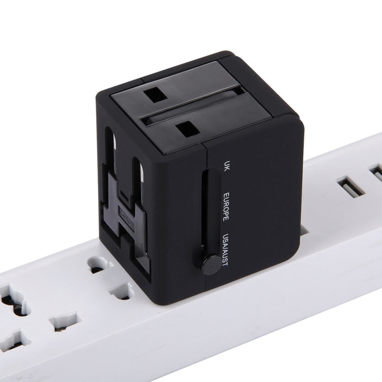 Adattatore per caricabatterie con doppia presa di alimentazione USB 5V 2.1A, spina UK / EU / US / AU, 5V 2.1A