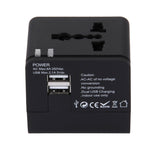 Adattatore caricabatterie doppia USB 5V 2.1A spina UK/EU/US/AU