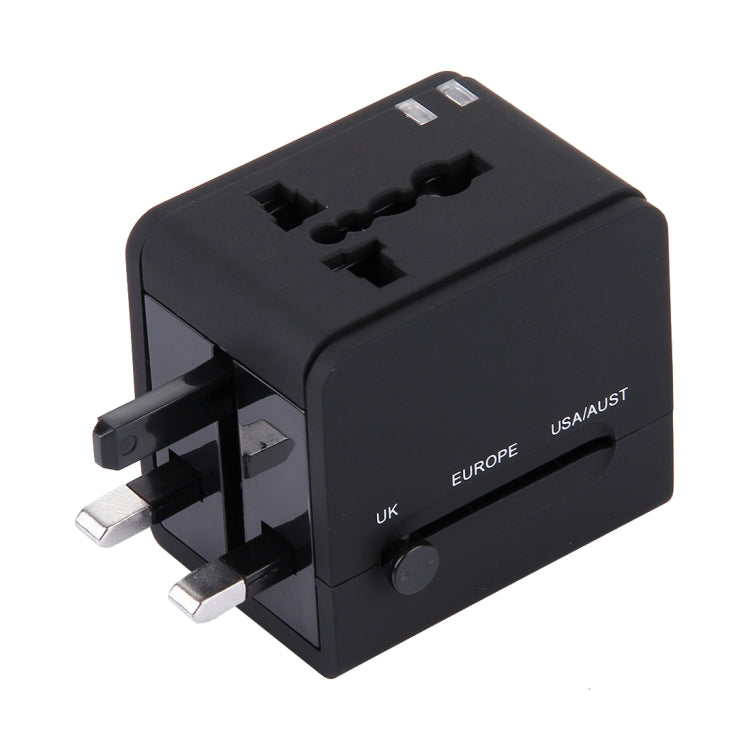 Adattatore per caricabatterie con doppia presa di alimentazione USB 5V 2.1A, spina UK / EU / US / AU, 5V 2.1A