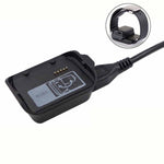 Per Samsung Gear 2 R380 Caricabatterie per base di ricarica con cavo USB (nero)