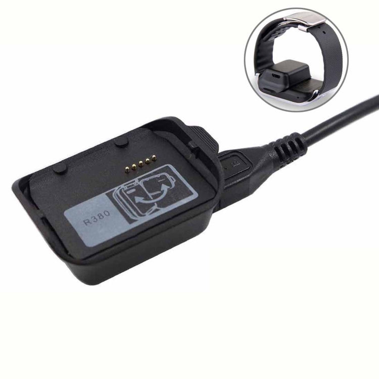 Per Samsung Gear 2 R380 Caricabatterie per base di ricarica con cavo USB (nero)