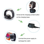 Per Samsung Gear 2 R380 Caricabatterie per base di ricarica con cavo USB (nero)