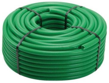 Tubo corrugato pieghevole senza tirafilo 25mm 50m verde TC2025VERDE