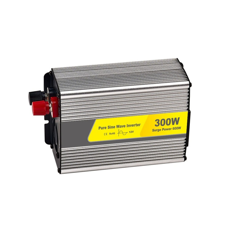 SUVPR DY-LG300S 300W da CC a CA 220V 50Hz Inverter di alimentazione per auto a onda sinusoidale pura con presa di alimentazione universale, 300W DC 12V, 300W DC 24V