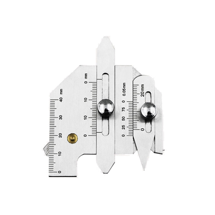 Righello calibro ispezione saldatura acciaio inox 0-40mm