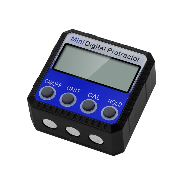 Inclinometro digitale con righello e base magnetica 360°