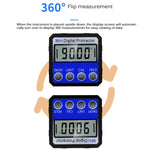 Inclinometro con display digitale con righello dell'angolo di adsorbimento magnetico a vibrazione multi-angolo, Adsorption Angle Ruler