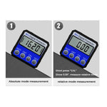 Inclinometro con display digitale con righello dell'angolo di adsorbimento magnetico a vibrazione multi-angolo, Adsorption Angle Ruler