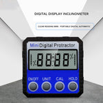 Inclinometro con display digitale con righello dell'angolo di adsorbimento magnetico a vibrazione multi-angolo, Adsorption Angle Ruler