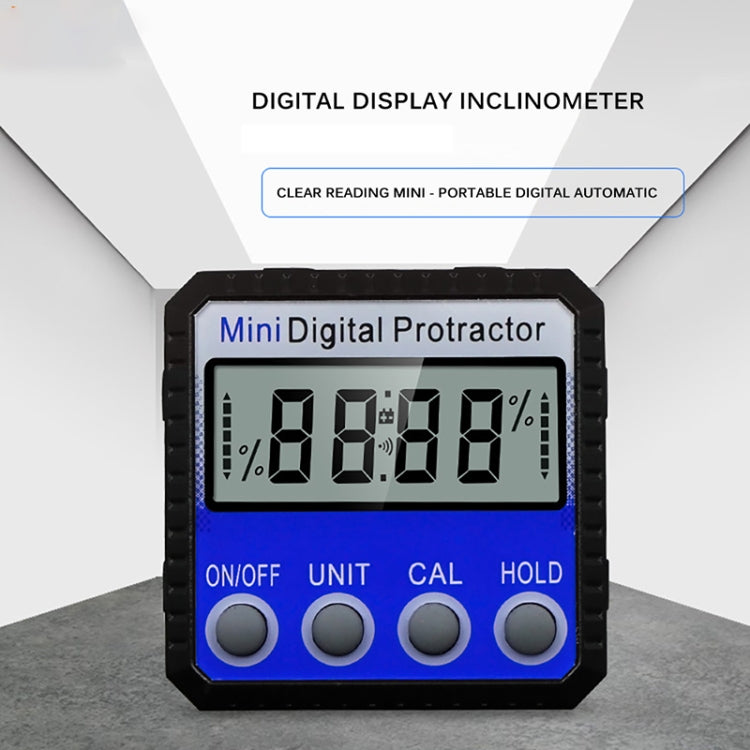 Inclinometro con display digitale con righello dell'angolo di adsorbimento magnetico a vibrazione multi-angolo, Adsorption Angle Ruler