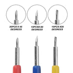 50 pezzi 30/45/60 gradi strumenti per intaglio affilati e durevoli, Carving Tools