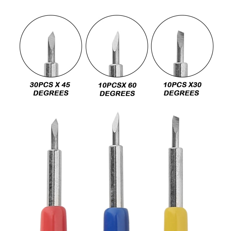 50 pezzi 30/45/60 gradi strumenti per intaglio affilati e durevoli, Carving Tools