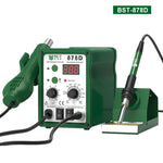 BEST BST-878D Pistola ad aria calda a temperatura regolabile con saldatore elettrico e stazione di rilavorazione, spina UK, BST-878D UK Plug