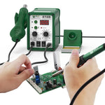 BEST BST-878D Pistola ad aria calda a temperatura regolabile con saldatore elettrico e stazione di rilavorazione, spina UK, BST-878D UK Plug