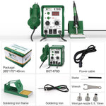 BEST BST-878D Pistola ad aria calda a temperatura regolabile con saldatore elettrico e stazione di rilavorazione, spina UK, BST-878D UK Plug