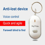 5 PCS ZG808 LED Key Finder Controllo vocale Dispositivo anti-smarrimento, consegna colore casuale, ZG808