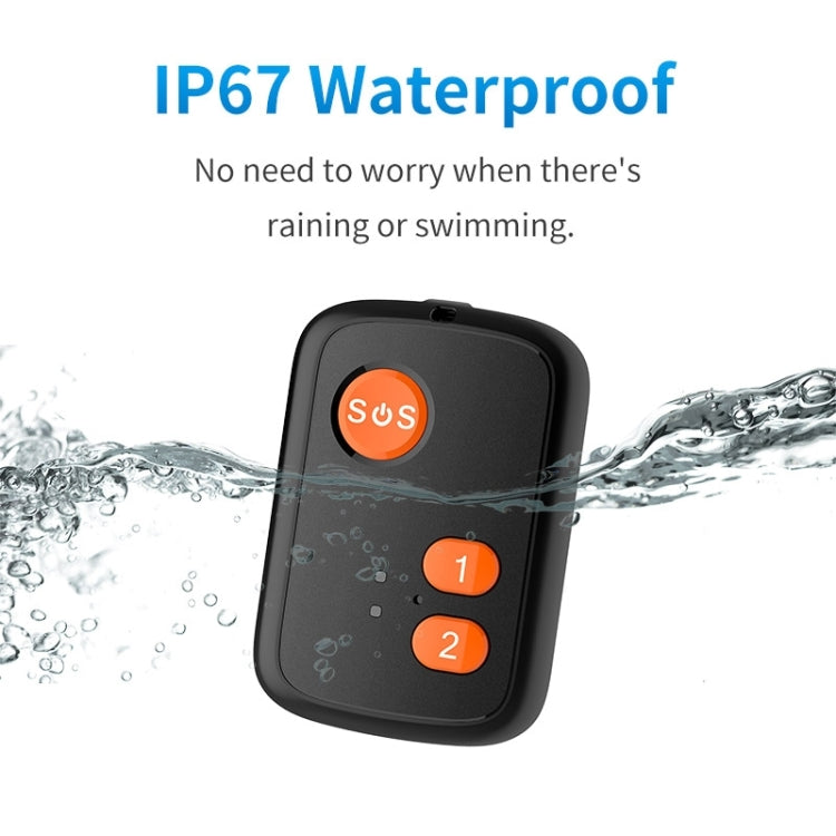 V51 B Style IP67 Impermeabile 4G LTE 3G 2G GSM Anziani Pulsante SOS Allarme di emergenza GPS Tracker per Nord America/Sud America/Australia, V51 B Style