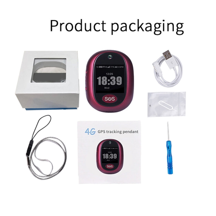 REACHFAR RF-V45-B Mini Touch Screen GPS Smart Tracker Ciondolo, Supporto SOS / Fotocamera / Gestione salute / 4G LTE, Per Nord America / Sud America / Australia, RF-V45-B Touch Screen