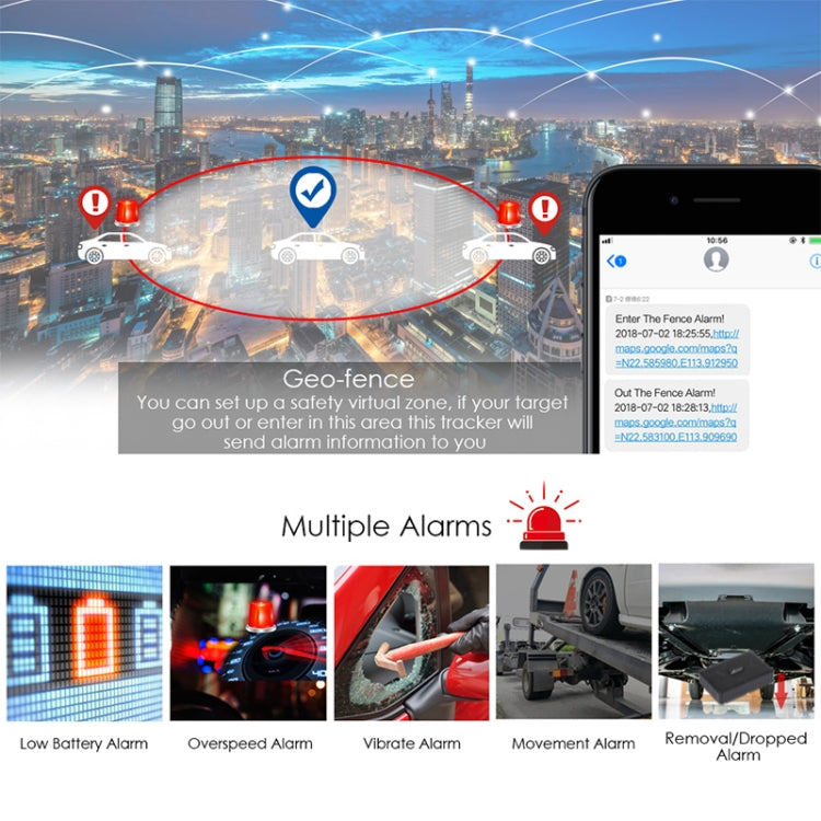LK915 Magnetic Vehicle 3G GSM GPRS GPS Tracker in tempo reale, LK915