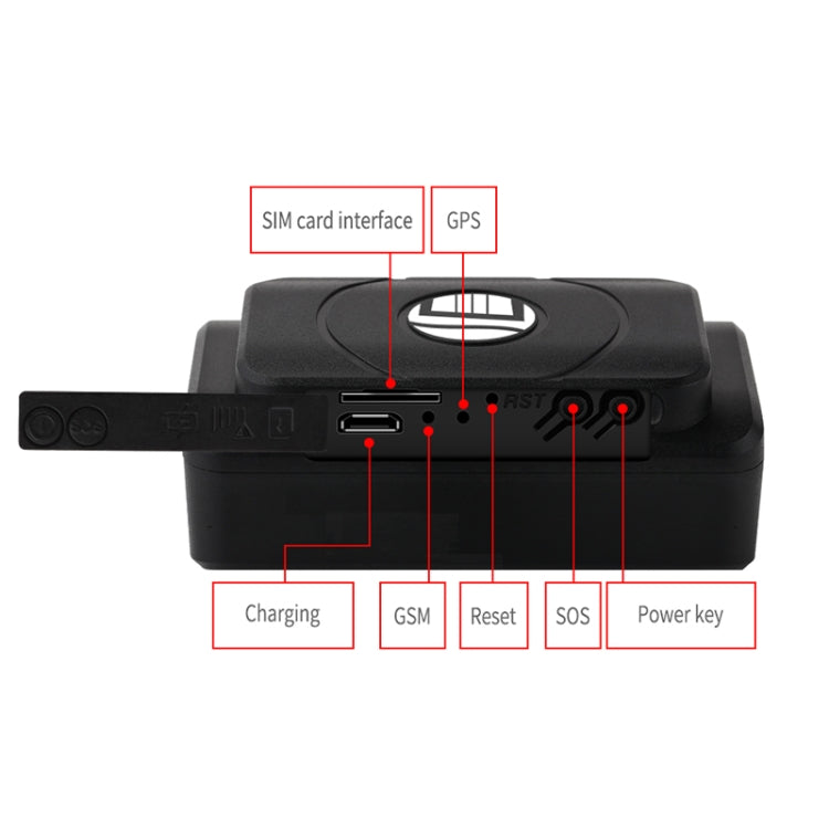 TK202B 2G Car Truck Tracking GSM GPRS GPS Tracker Supporto AGPS, Capacità batteria: 5000MA, 2G 5000mAh