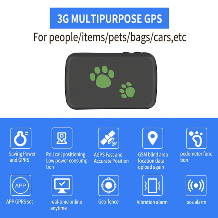 Localizzatore GPS GSM 2G TK203 per animali e merci