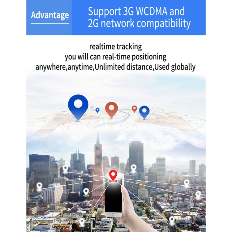Localizzatore GPS GSM 2G TK203 per animali e merci