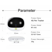 Localizzatore GPS impermeabile per animali domestici RF-V43