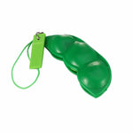 3 PCS Creative Extrusion Pea Soybean Ciondolo chiave giocattolo antistress, consegna di espressione casuale, Extrusion Pea