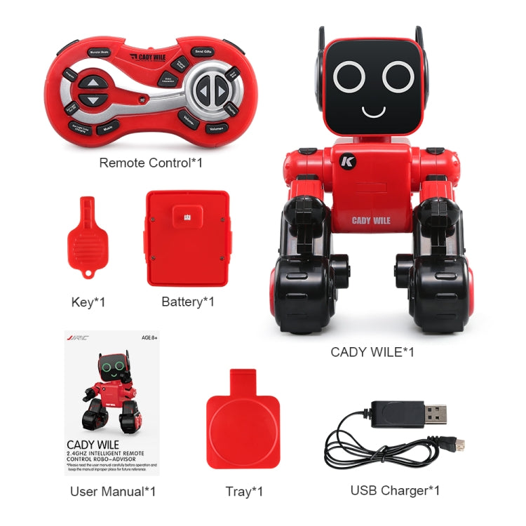 JJR/C R4 Cady Wile Telecomando intelligente da 2,4 GHz Robo-advisor Robot per la gestione del denaro Giocattolo con luce a LED colorata, Distanza del telecomando: 15 m, Fascia d'età: 8 anni sopra, R4