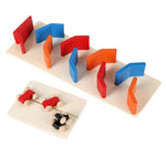 Puleggia per pista in legno per giocattoli educativi, Track Pulley