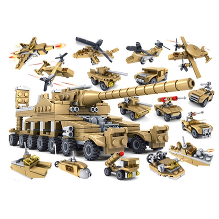 KAZI Super Tanks Set 16 in 1 Blocchi Costruzione