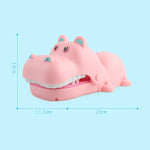 Cartoon Creative Hippo Shape Bite Hand Novità Giocattoli ingannevoli con luce e musica, consegna a colori casuale, Hippo