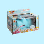 Cartoon Creative Hippo Shape Bite Hand Novità Giocattoli ingannevoli con luce e musica, consegna a colori casuale, Hippo