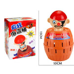 2 PCS Tricky Toys The Pirates Uncle Insert Sword Barrel Gioco da tavolo, Pirate Barrel
