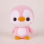 Piccolo simpatico PVC floccato animale pinguino bambole regalo di compleanno giocattolo per bambini, dimensioni: 4 * 4 * 5,5 cm, Pink Penguin, Blue Penguin