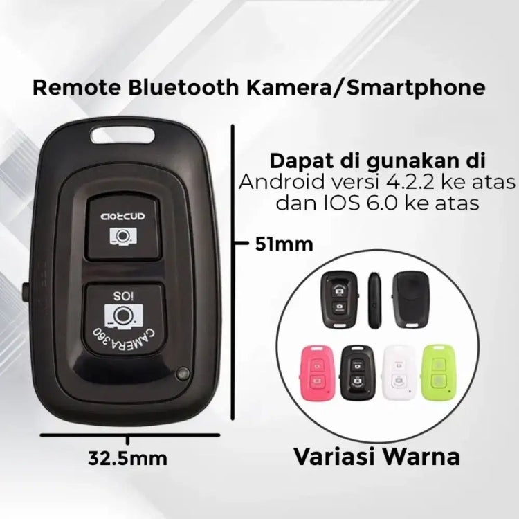 Autoscatto Bluetooth con doppio tasto per smartphone