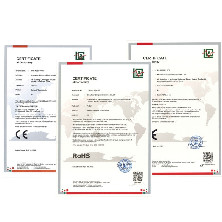 K3 Termometro a infrarossi corpo fronte senza contatto vivavoce, K3