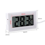 Mini termometro digitale per interni LCD (display in gradi Celsius), (Celsius Display) (Black), (Celsius Display) (White)