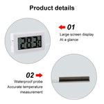 Mini termometro digitale per interni LCD (display in gradi Celsius), (Celsius Display) (Black), (Celsius Display) (White)