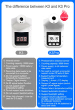 Termometro a infrarossi con sensore di distanza sensibile alla luce sul corpo frontale senza contatto K3 Pro, schermo LCD da 2,8 pollici, K3 Pro