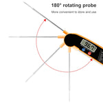 Termometro digitale con sonda pieghevole impermeabile per cucina