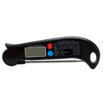 TS-BY54 Termometro a sonda impermeabile pieghevole per barbecue da cucina (nero), TS-BY54