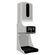 Termometro con sensore di distanza sensibile alla luce K9 Pro vivavoce senza contatto + dispenser automatico di sapone liquido senza contatto da 1000 ml con supporto base, K9 Pro